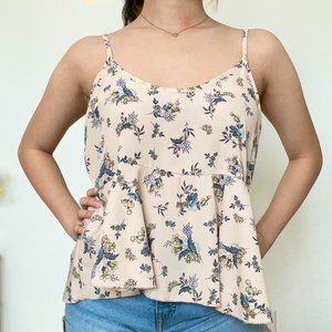 BLUSH PINK/BEIGE FLORAL SUMMER CAMISOLE